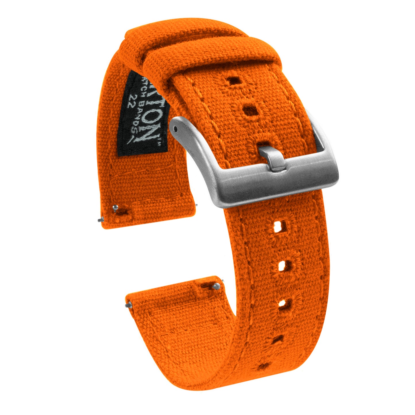 Moto 360 Gen2 | Pumpkin Orange Canvas - Barton Watch Bands