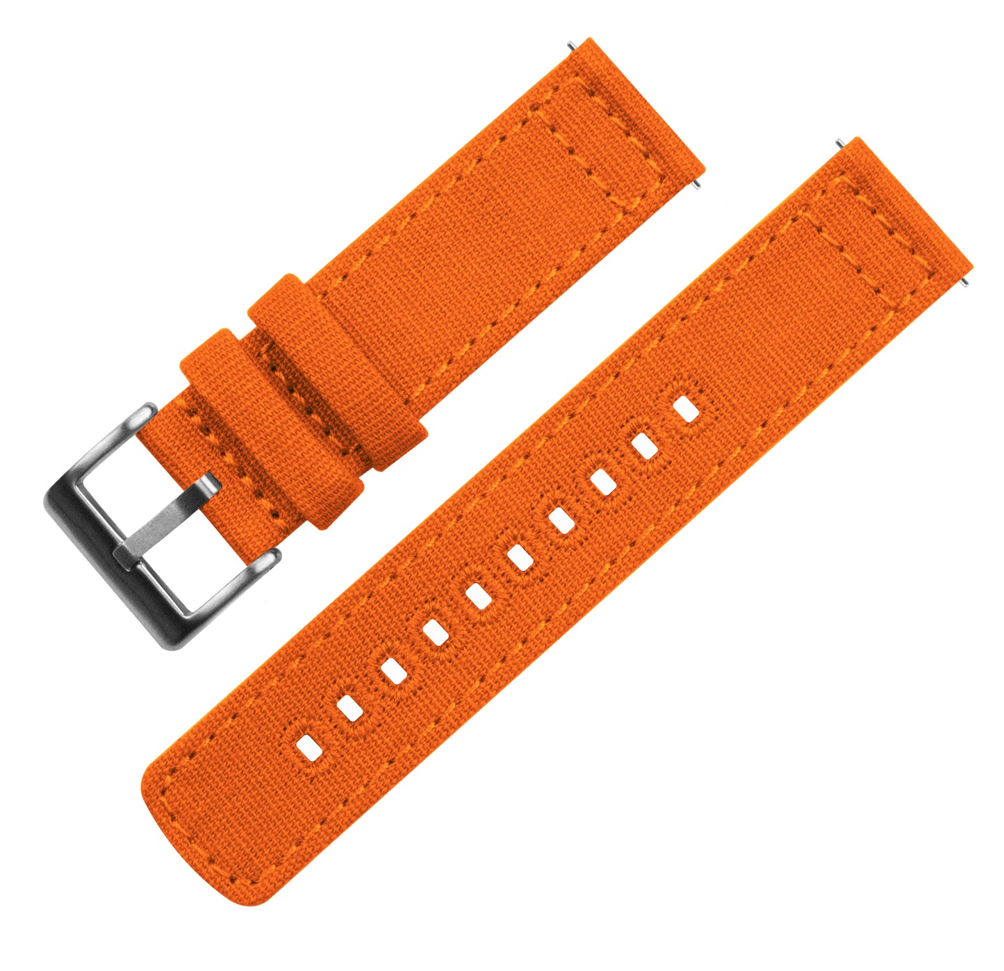 Zenwatch & Zenwatch 2 | Pumpkin Orange Canvas - Barton Watch Bands