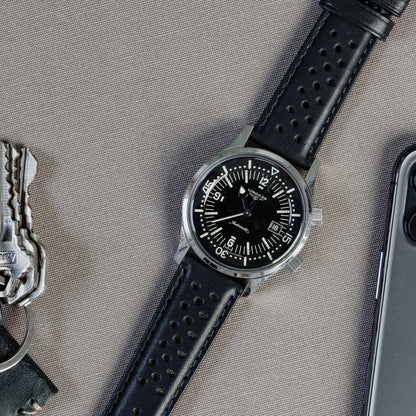 Black | Racing Horween Leather - Barton Watch Bands