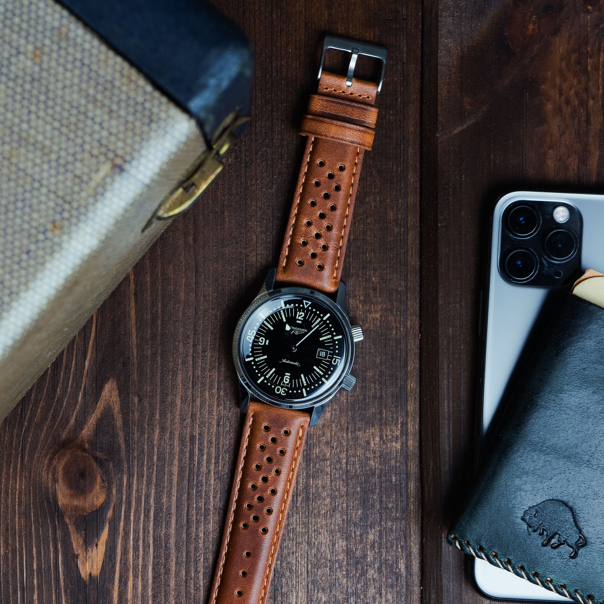 Caramel Brown | Racing Horween Leather - Barton Watch Bands