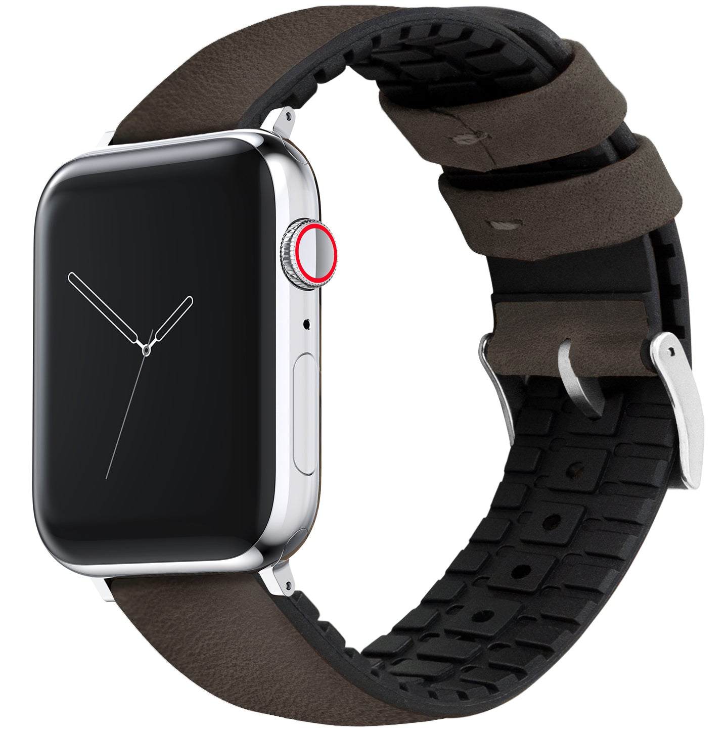 Apple Watch | Smoke Leather and Rubber Hybrid - Barton Watch Bands