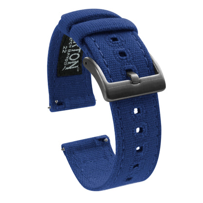 Royal Blue | Crafted Canvas - Barton Watch Bands