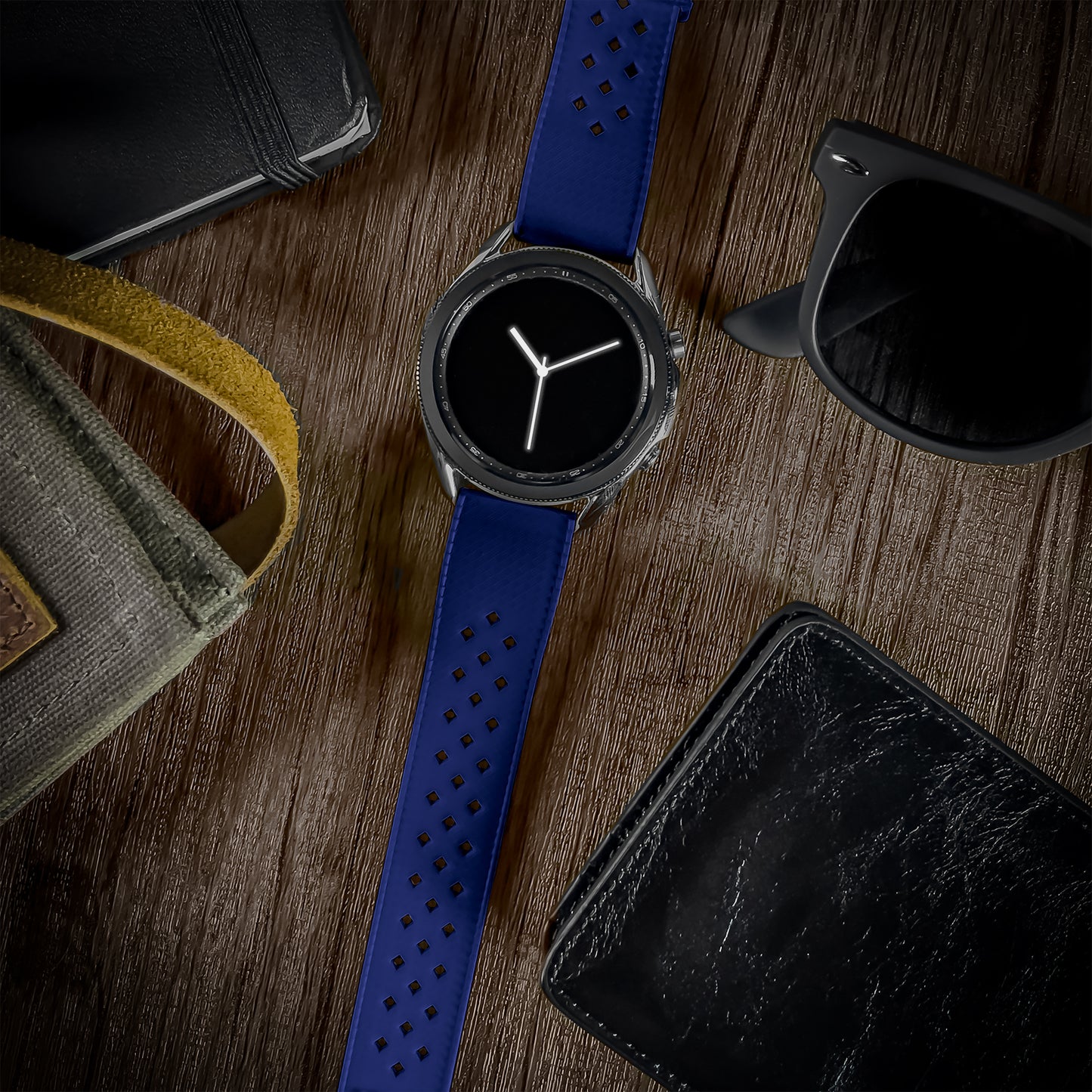 Samsung Galaxy Watch3 Tropical Style Royal Blue Blue Watch Band