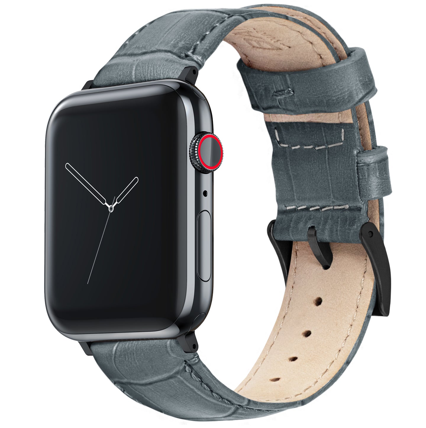 Apple Watch | Smoke Grey Alligator Grain Leather - Barton Watch Bands