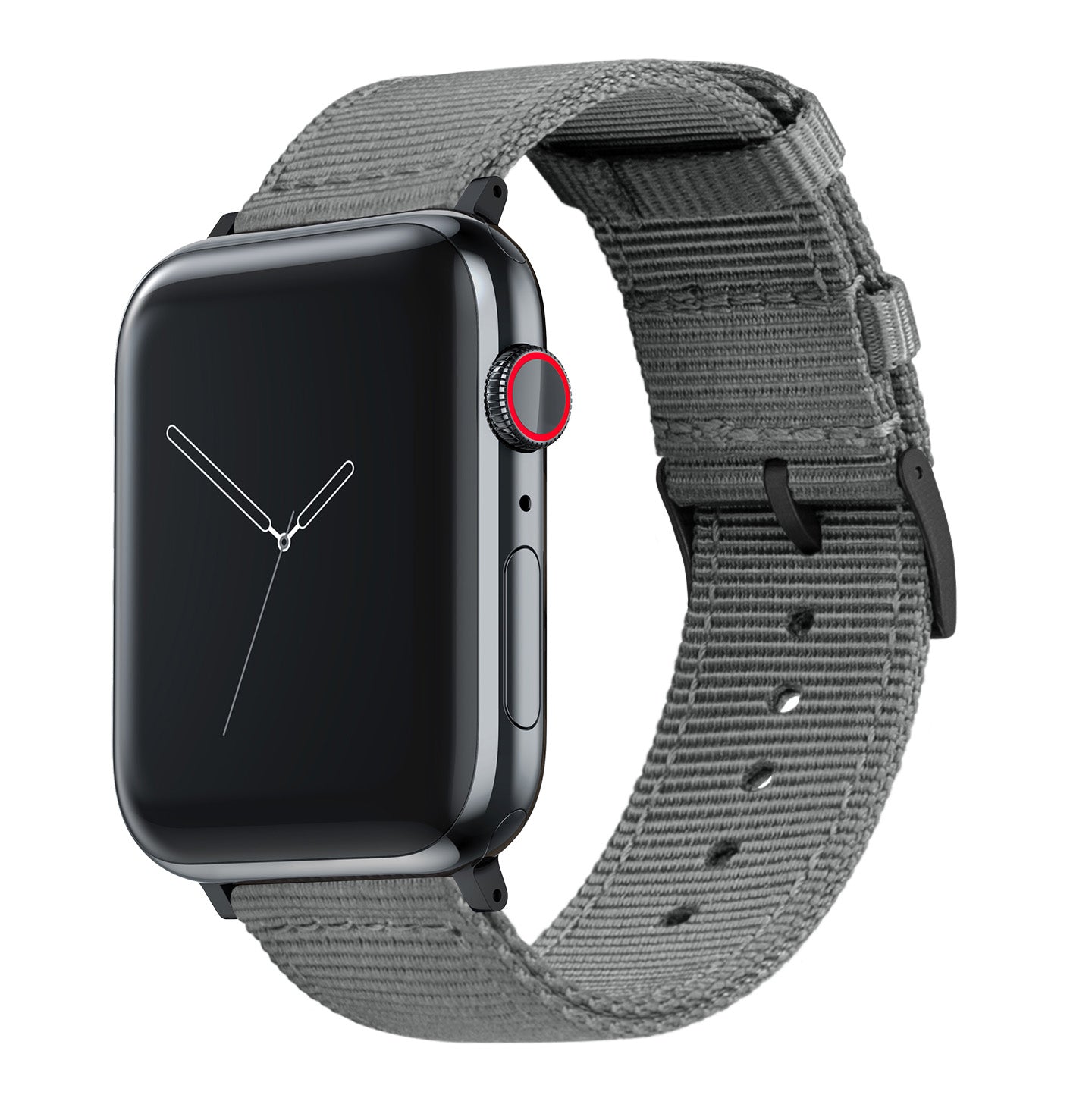 Apple Watch Two Piece NATO® style Smoke Grey Watch Band – Barton