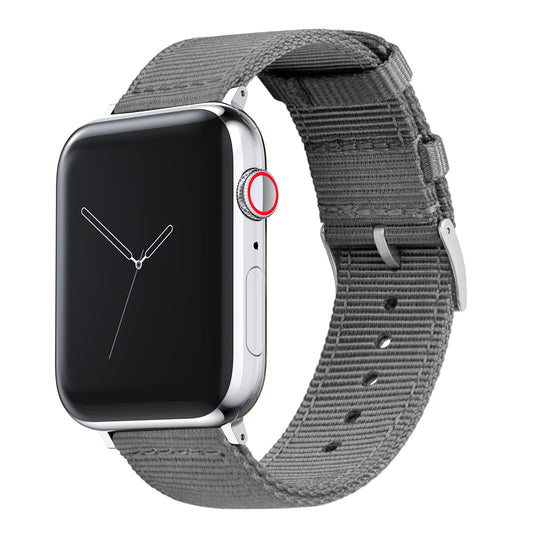 Apple Watch | Two-piece NATO Style | Smoke Grey - Barton Watch Bands