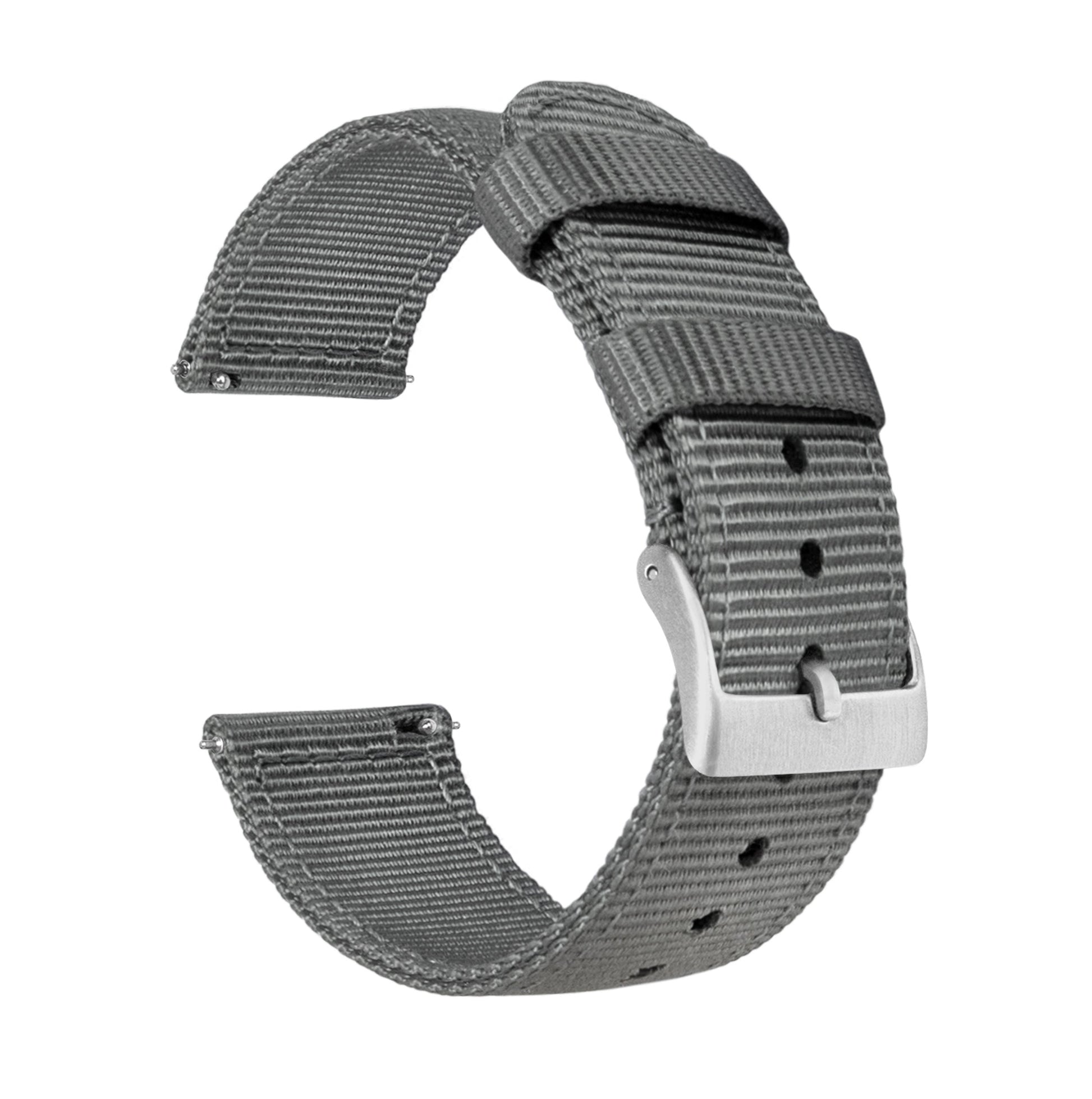 MOONSWATCH Bip | Two-Piece NATO Style | Smoke Grey - Barton Watch Bands