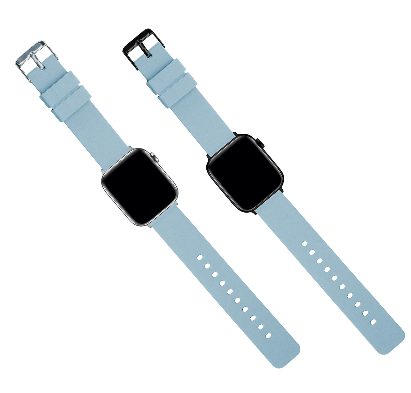 Light Blue Apple Watch Band Light Blue Rubber Watch Strap