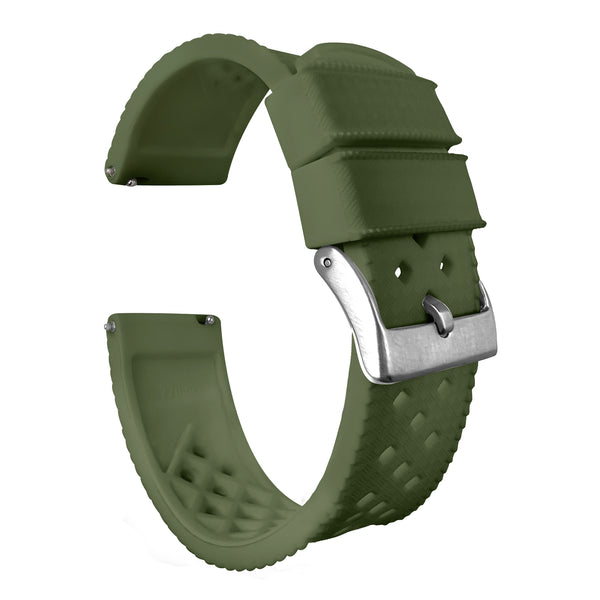 Army Green Tropical Style for Oris Divers Sixty-Five (20mm