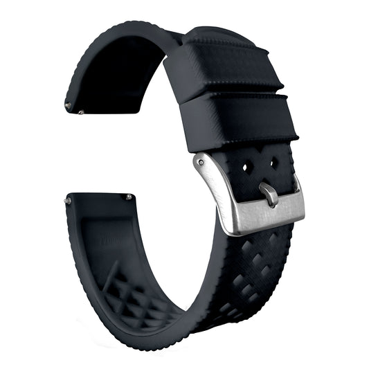 Black Tropical Style Watch Band