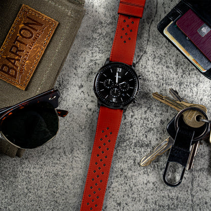 Timex Weekender Expedition Watches Tropical Style Crimson Red Watch Band