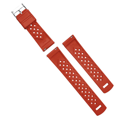 Crimson Red Tropical Style Watch Band