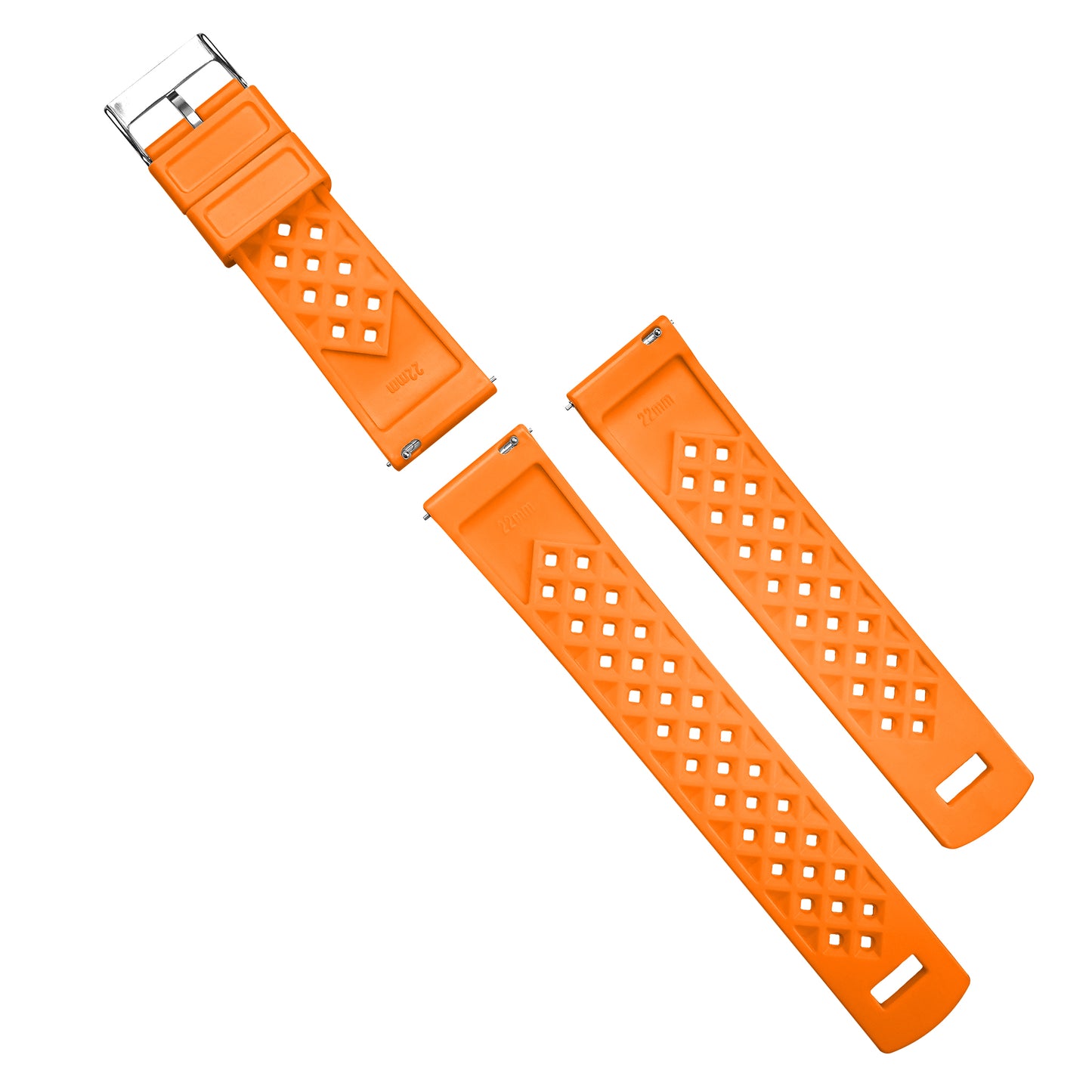 Orange Tropical Style Watch Band