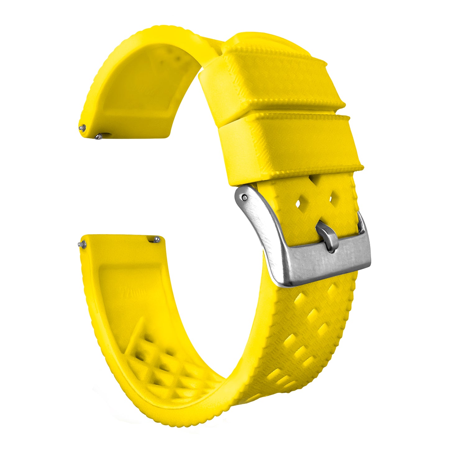 Yellow Tropical Style Watch Band
