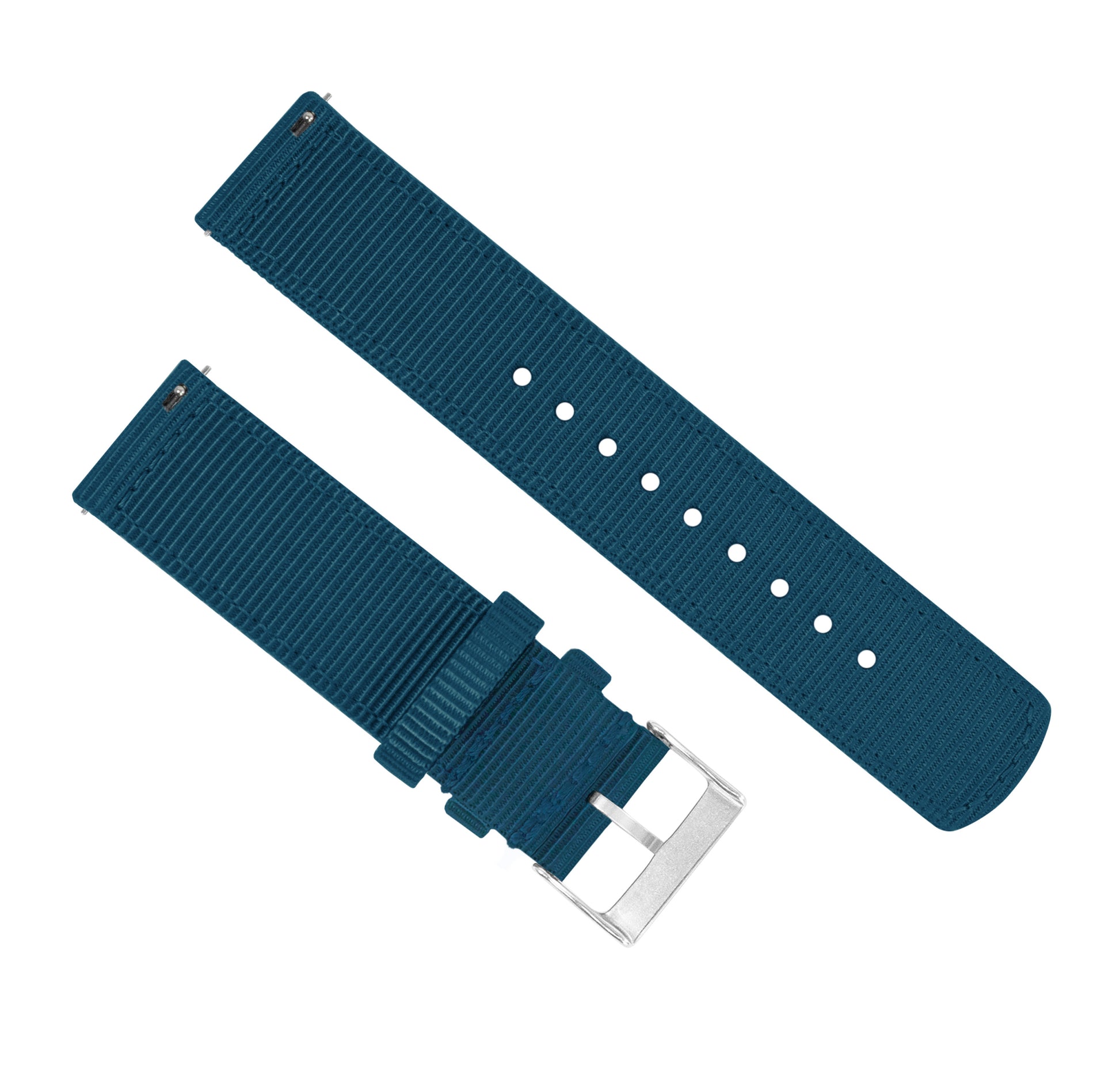 Samsung Galaxy Watch | Two-Piece NATO Style | Steel Blue - Barton Watch Bands