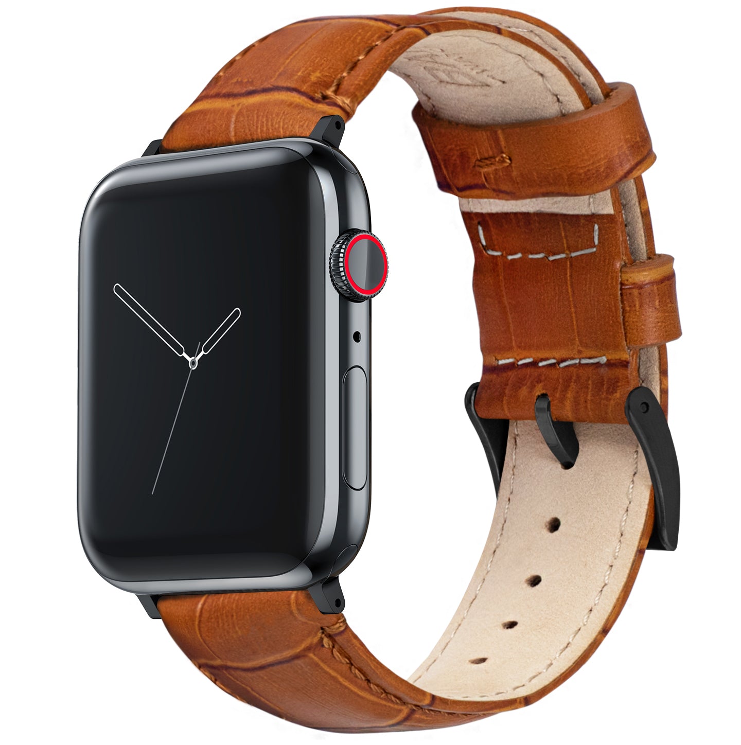 Apple Watch | Toffee Brown Alligator Grain Leather - Barton Watch Bands