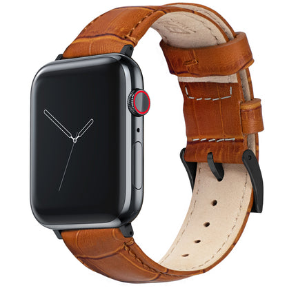 Apple Watch | Toffee Brown Alligator Grain Leather - Barton Watch Bands