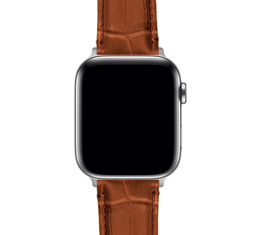 Apple Watch | Toffee Brown Alligator Grain Leather - Barton Watch Bands