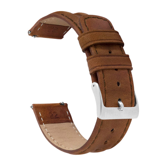 Caramel Brown Classic Horween Leather Watch Band