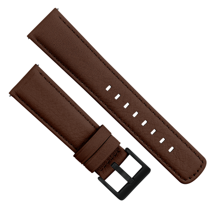 Samsung Galaxy Watch5 Light Brown Pittards Performance Leather Brown Stitching Watch Band
