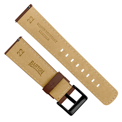 Samsung Galaxy Watch6 Light Brown Pittards Performance Leather Brown Stitching Watch Band