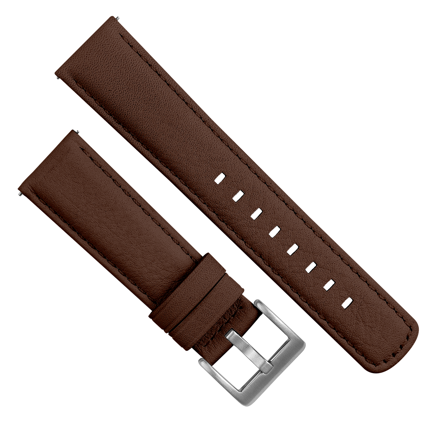 Omega Moonswatch Light Brown Pittards Performance Leather Brown Stitching Watch Band