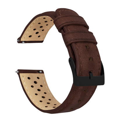 Chocolate Brown | Racing Horween Leather - Barton Watch Bands