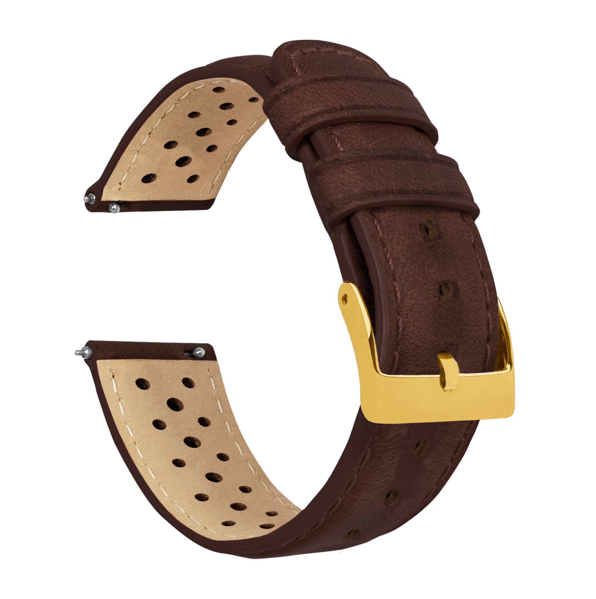 Chocolate Brown | Racing Horween Leather - Barton Watch Bands