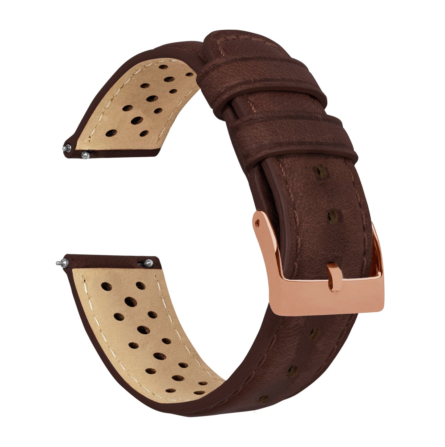 Chocolate Brown | Racing Horween Leather - Barton Watch Bands