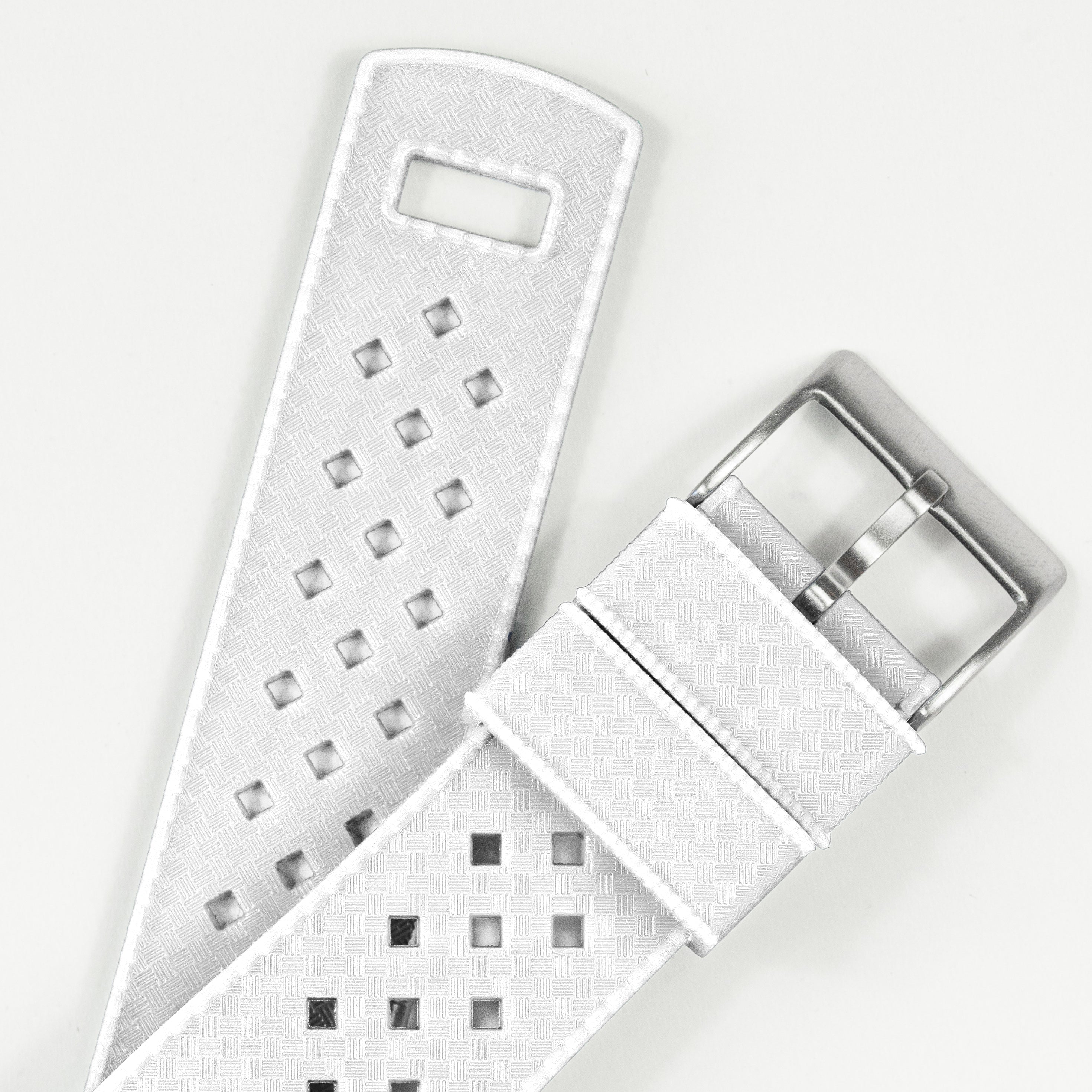 White Tropical Style Watch Band | Barton Watch Bands