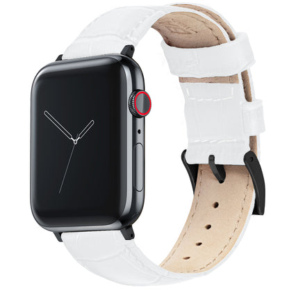 Apple Watch | White Alligator Grain Leather - Barton Watch Bands