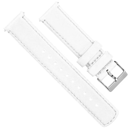 MOONSWATCH Bip | White Leather & Stitching - Barton Watch Bands