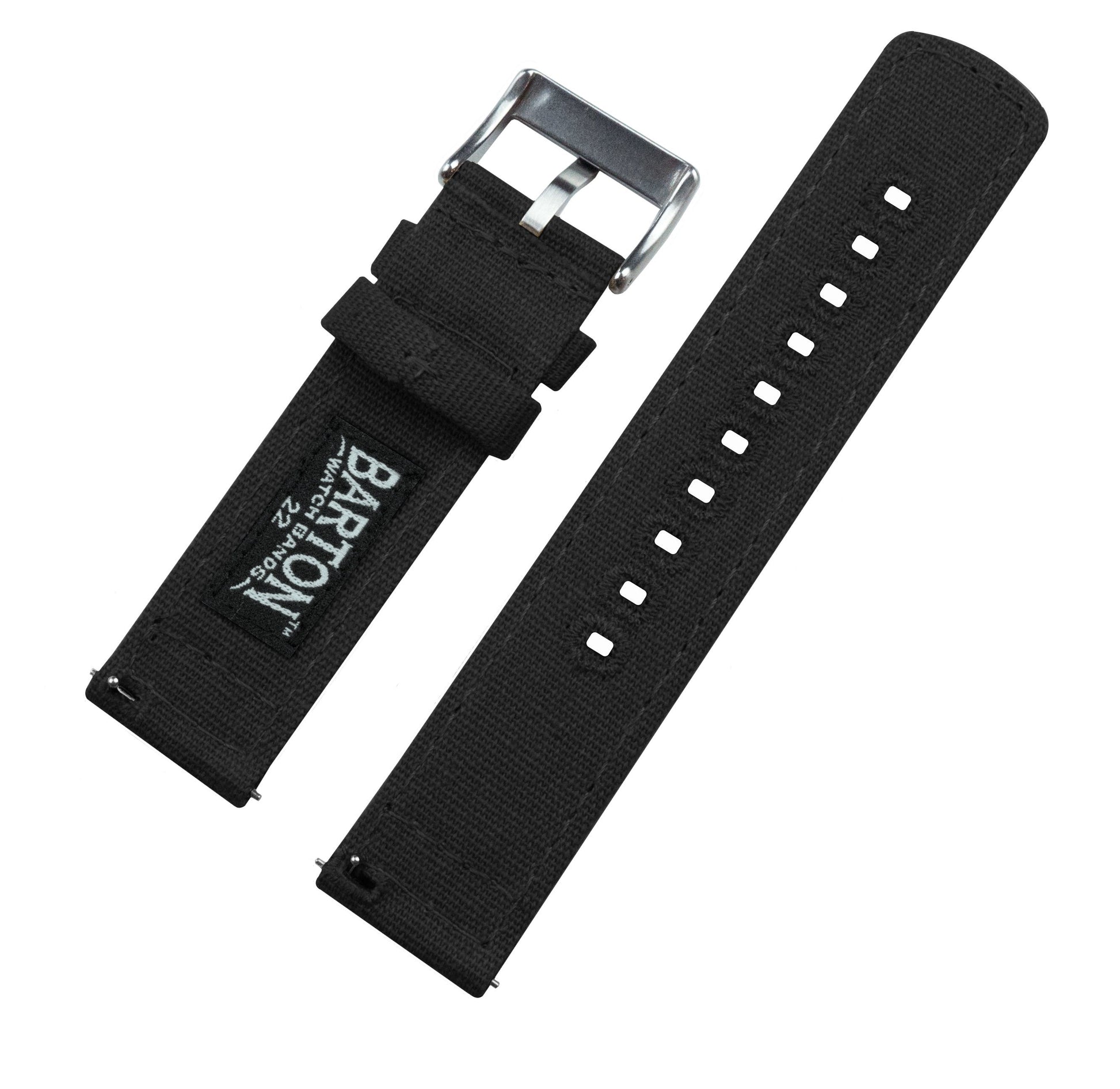 Amazfit Bip | Black Canvas - Barton Watch Bands