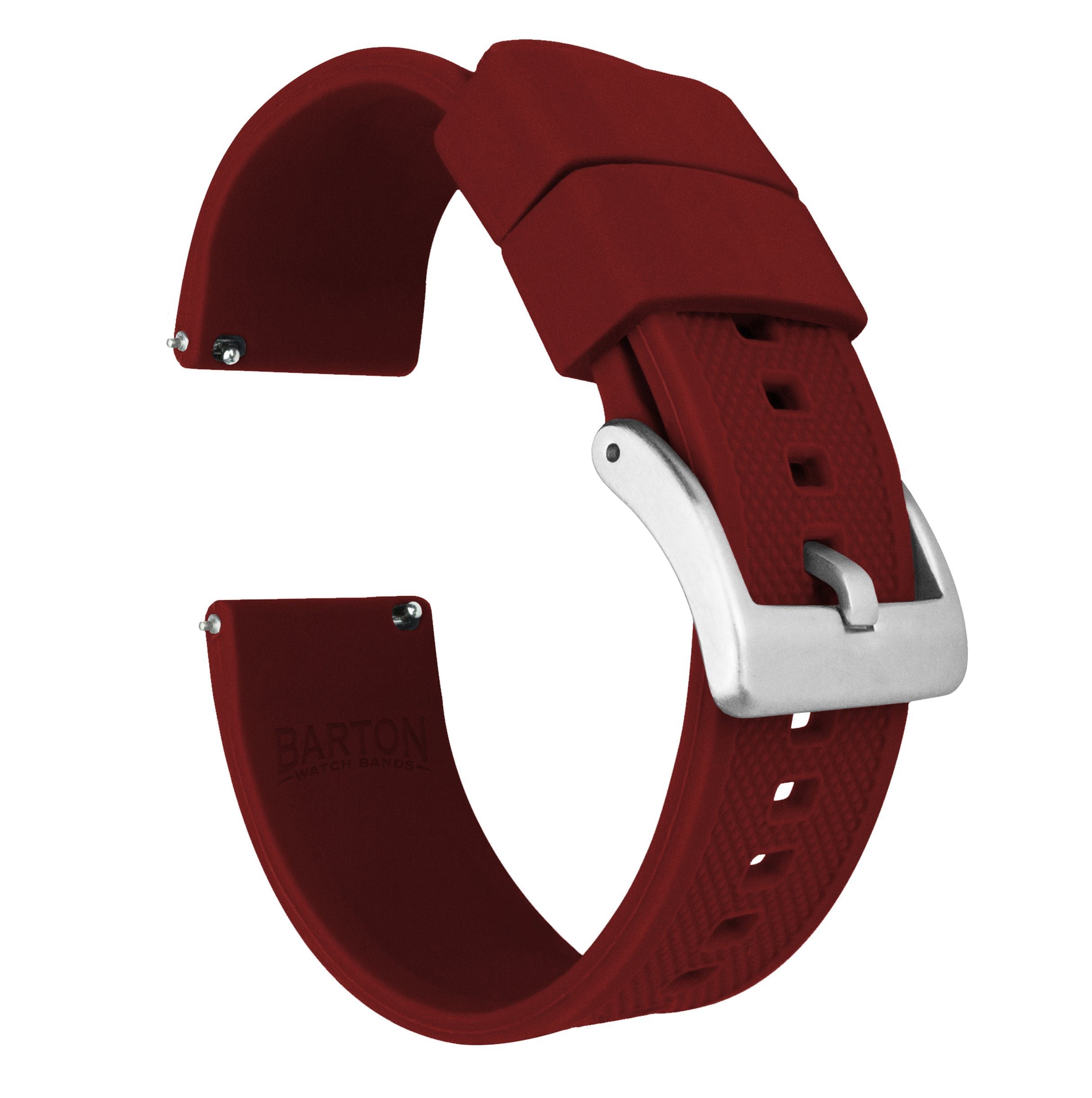 MOONSWATCH Bip | Elite Silicone | Crimson Red - Barton Watch Bands