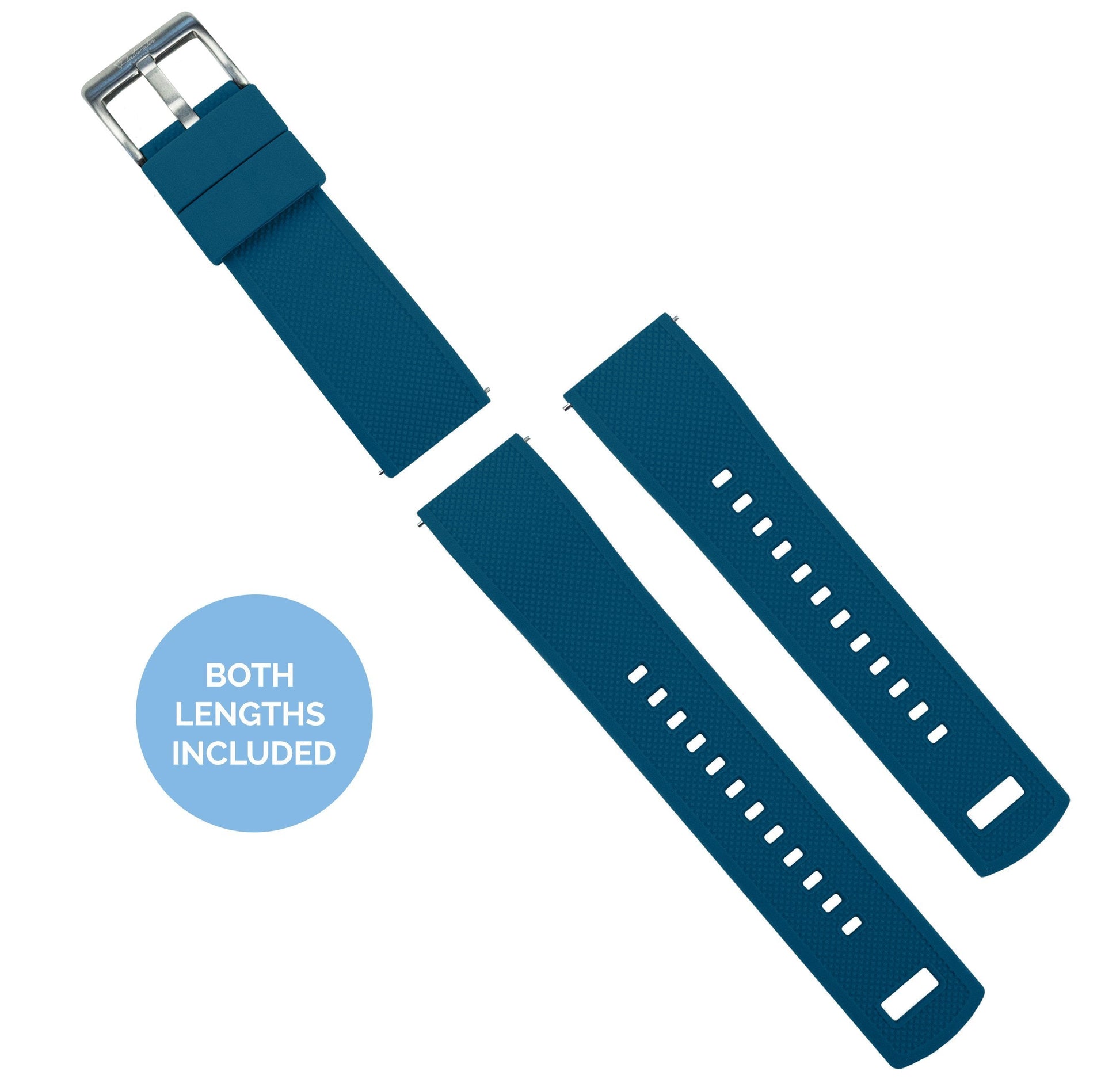 MOONSWATCH Bip | Elite Silicone | Flatwater Blue - Barton Watch Bands
