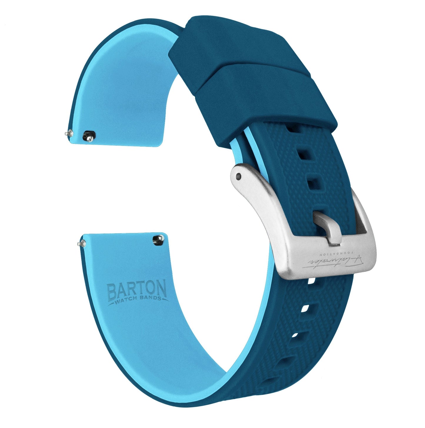 MOONSWATCH Bip | Elite Silicone | Flatwater Blue - Barton Watch Bands