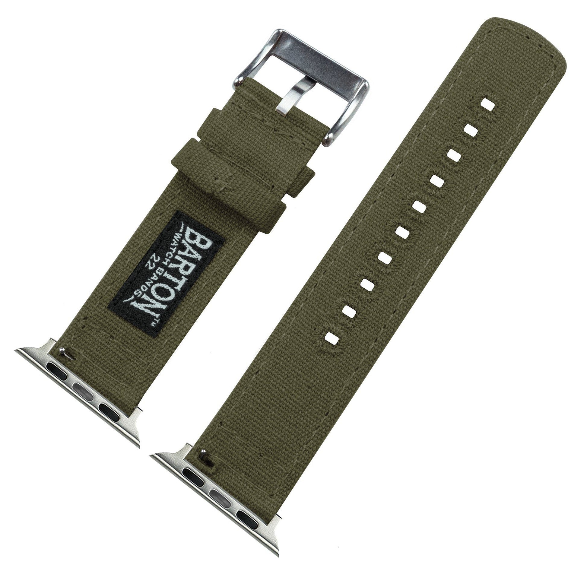 Apple Watch | Army Green Canvas - Barton Watch Bands