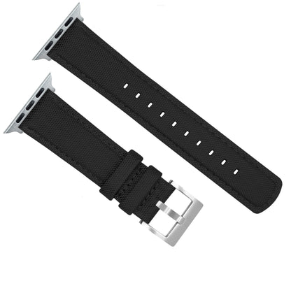 Apple Watch | Black Sailcloth - Barton Watch Bands