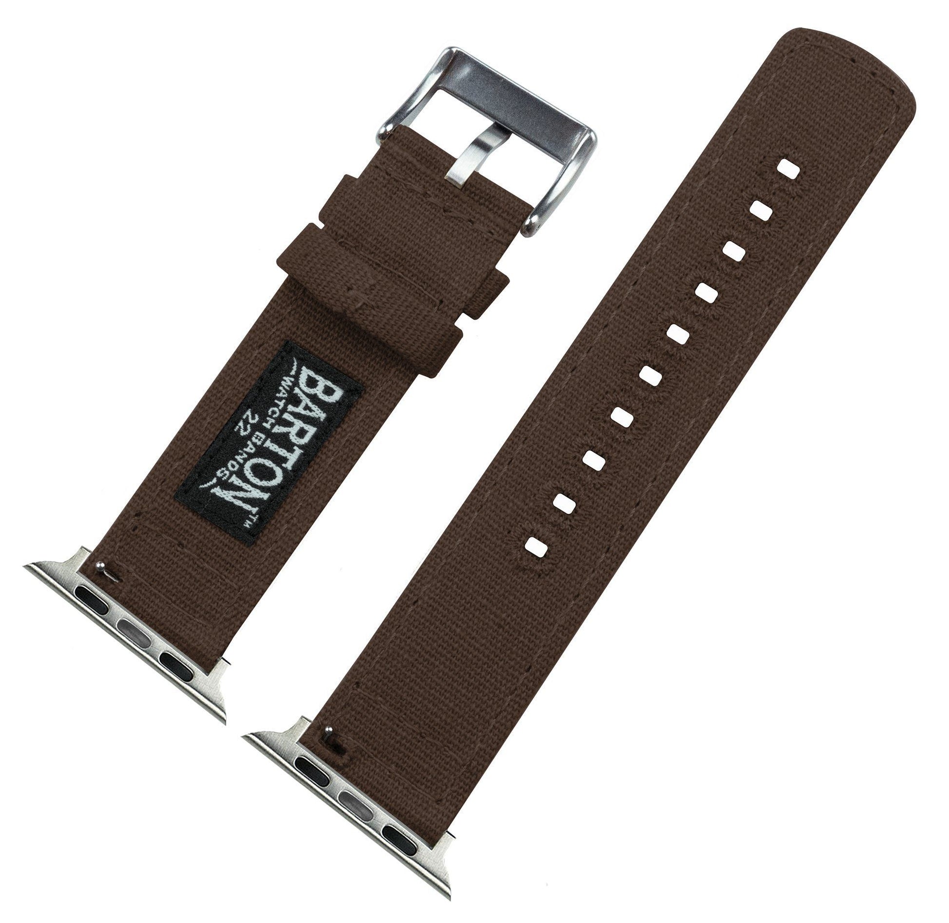 Apple Watch | Chocolate Brown Canvas - Barton Watch Bands