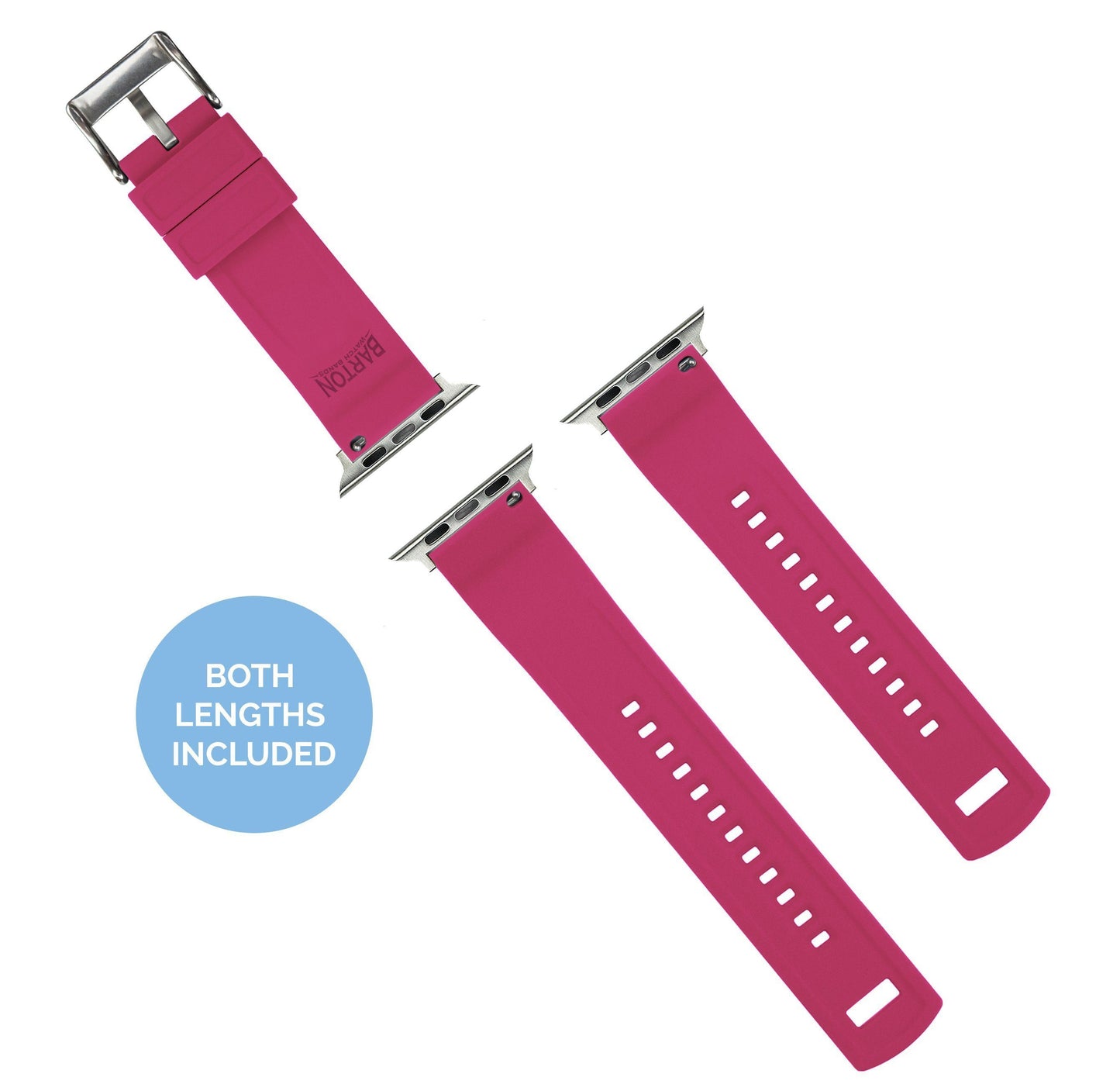 Apple Watch | Elite Silicone | Black Top / Pink Bottom - Barton Watch Bands