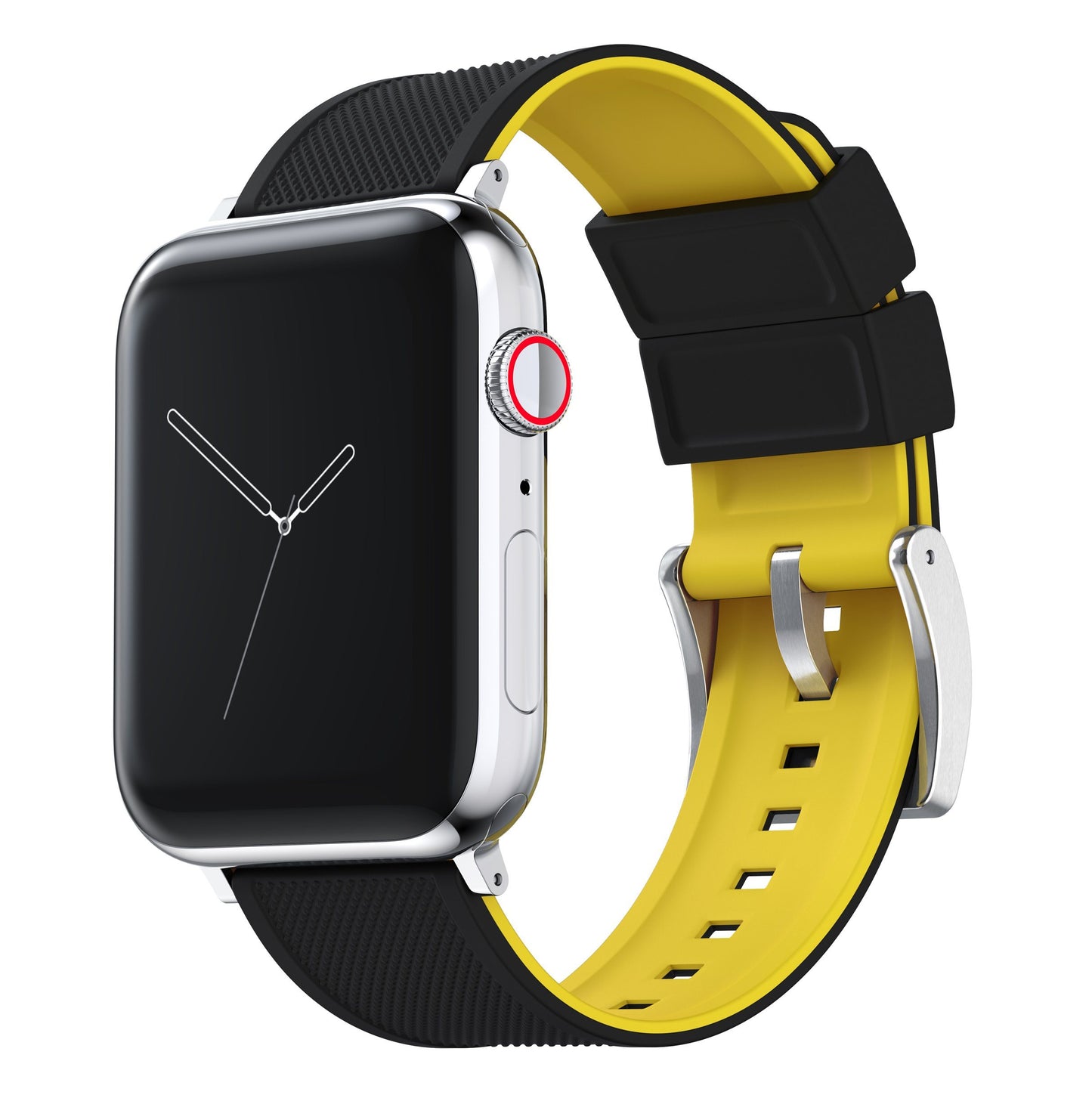 Apple Watch | Elite Silicone | Black Top / Yellow Bottom - Barton Watch Bands