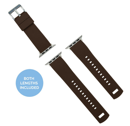 Apple Watch | Elite Silicone | Brown Top / Khaki Bottom - Barton Watch Bands