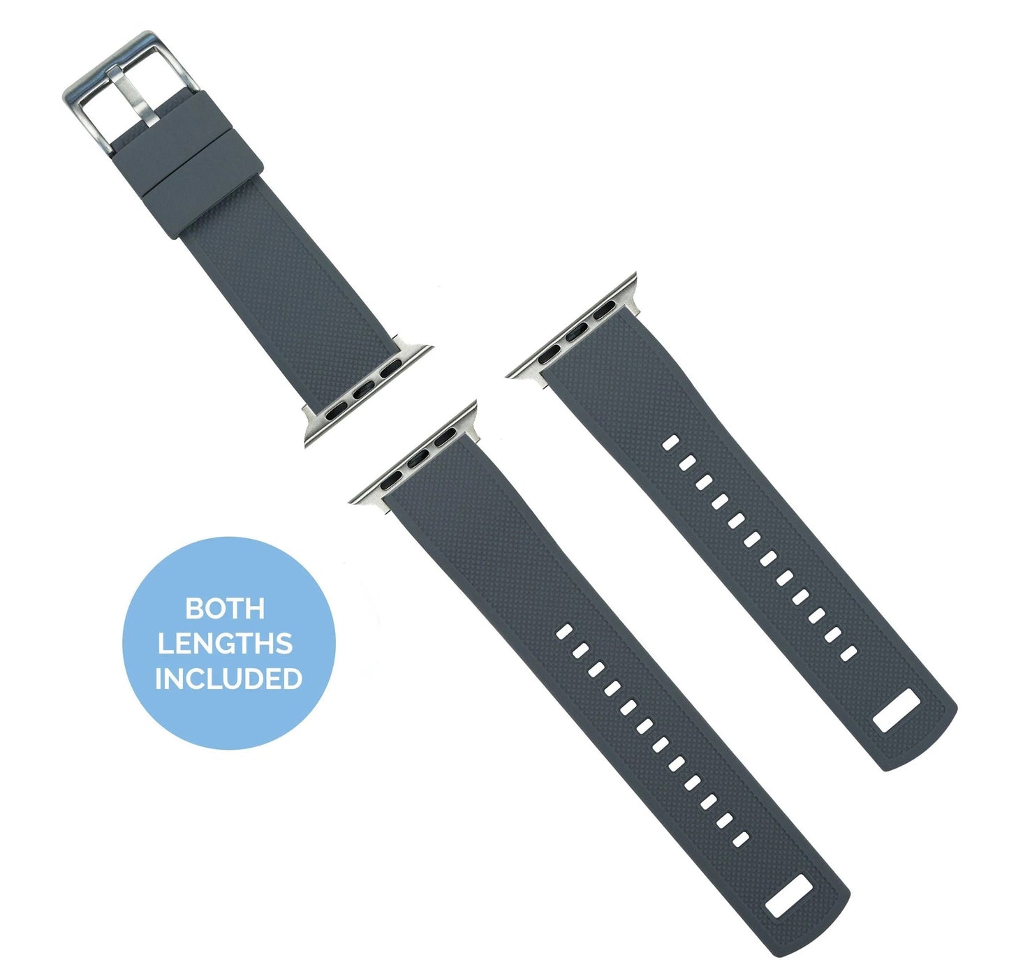 Apple Watch | Elite Silicone | Smoke Grey Top / Mint Green Bottom - Barton Watch Bands