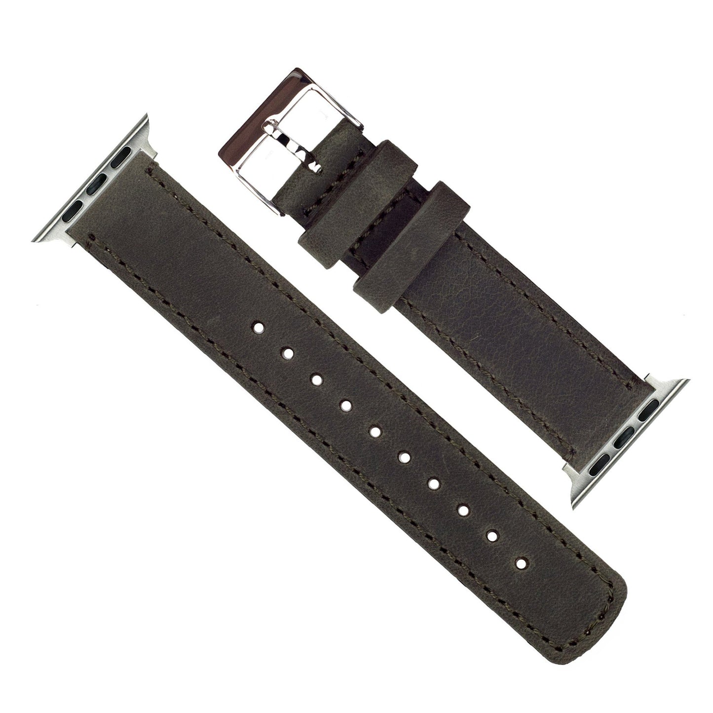 Apple Watch | Espresso Leather & Stitching - Barton Watch Bands