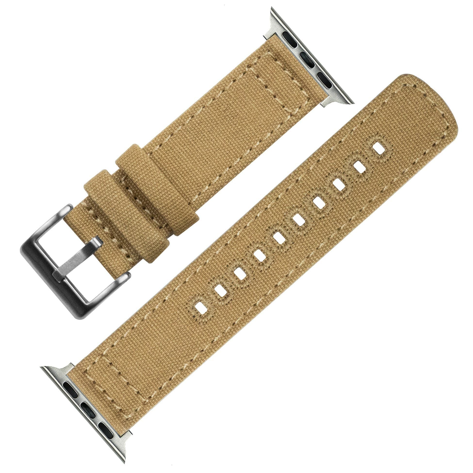 Beige apple top watch band