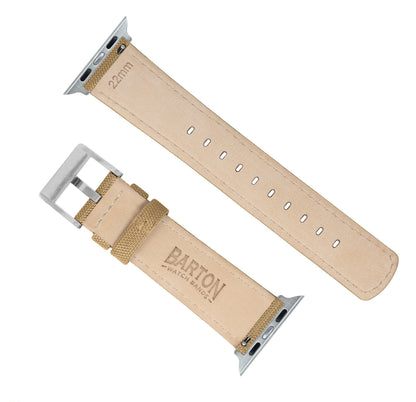 Apple Watch | Khaki Tan Sailcloth - Barton Watch Bands