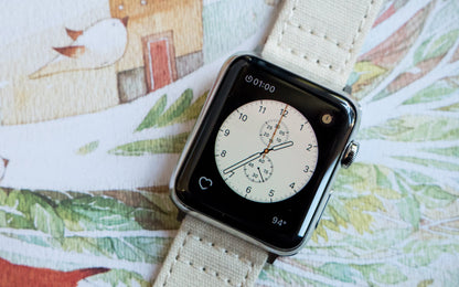 Apple Watch | Linen White Canvas - Barton Watch Bands