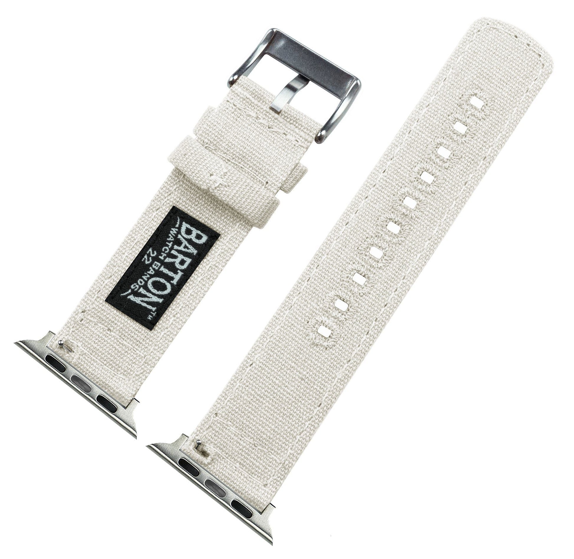 Apple Watch | Linen White Canvas - Barton Watch Bands