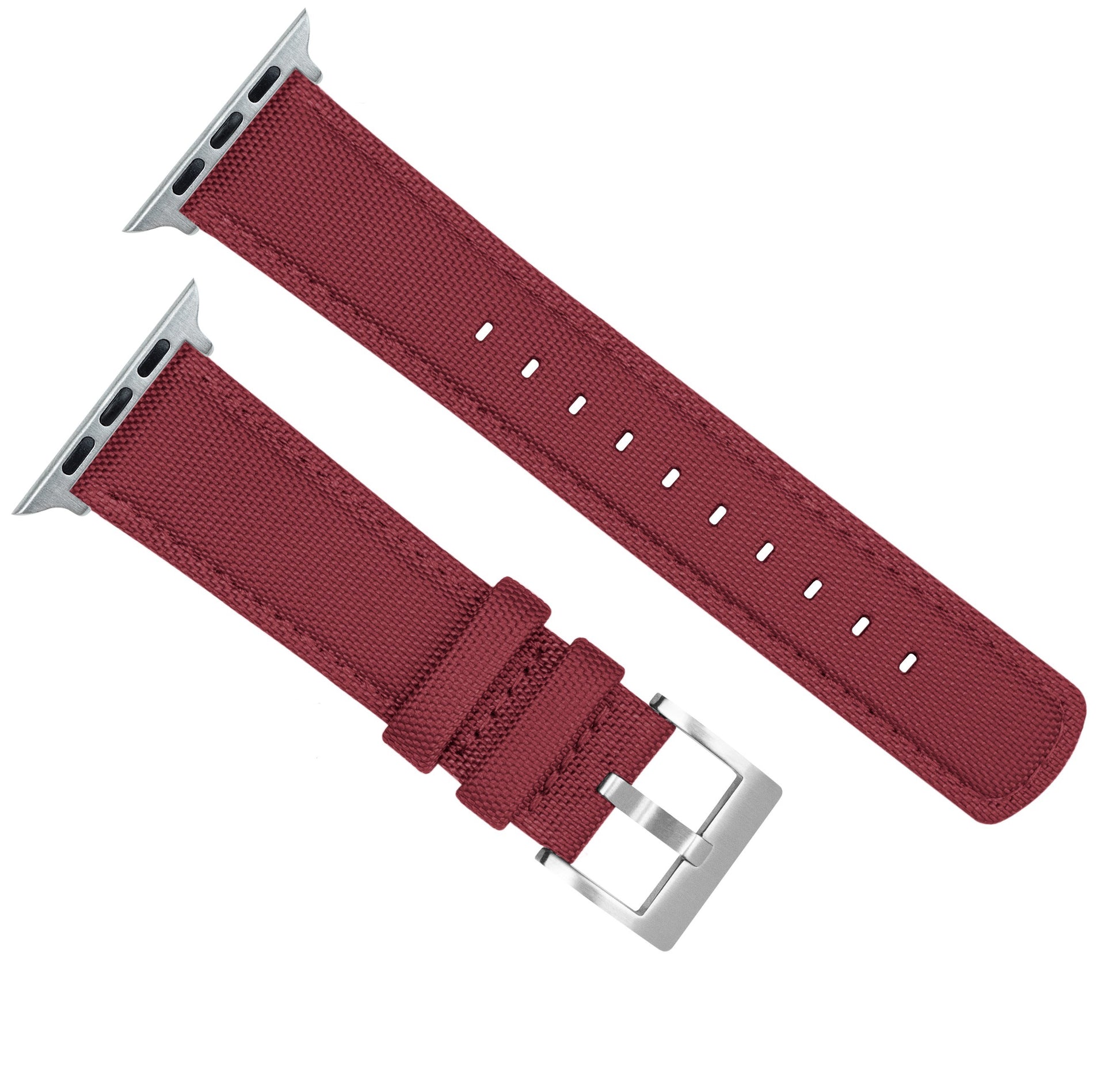 Apple Watch | Red Raspberry Sailcloth - Barton Watch Bands
