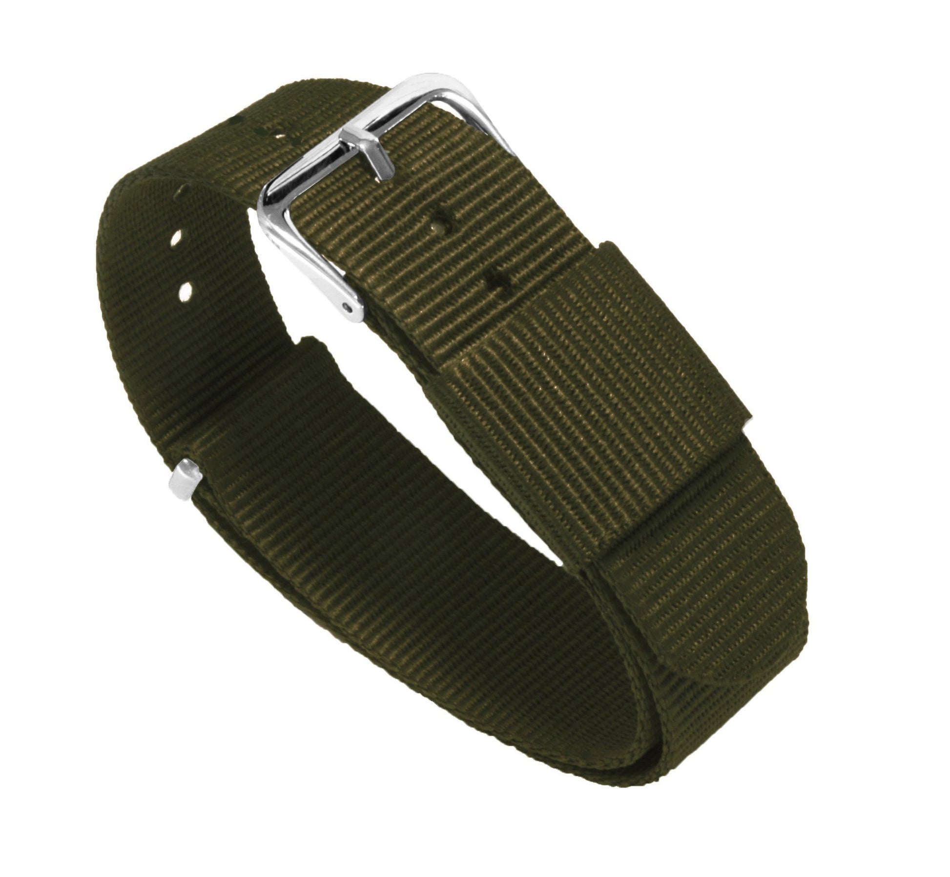 20mm Khaki Washed Canvas Watch Band